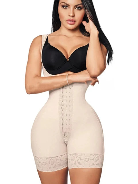 Elegant Lace Postpartum Corset with Wire-Free Comfort